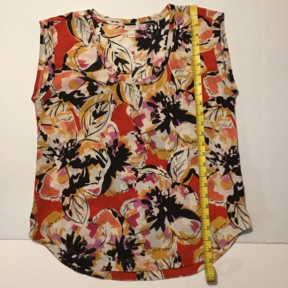 J. Crew women’s floral print blouse multicolor - Picture 4 of 7